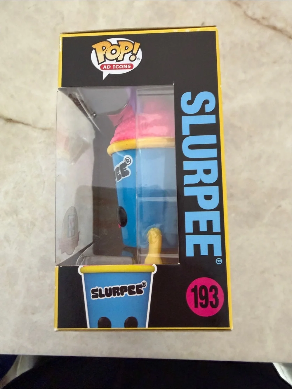 New Funko Pop Ad Icons 7 Eleven Exclusive Blue Pink Cup Slurpee 193 Blacklight